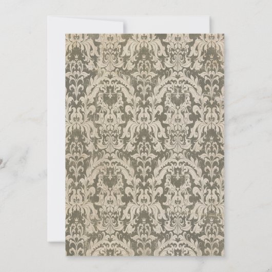 Halloween Uitnodiging Griezelige Kroonluchter (Achterkant)