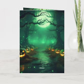 Halloween Uitnodiging in Vouwstijl (Achterkant)