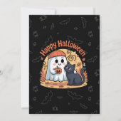 Halloween-uitnodiging Kaart (Achterkant)