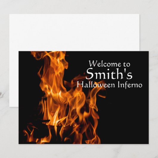 Halloween-uitnodiging Kaart (Voorkant / Achterkant)