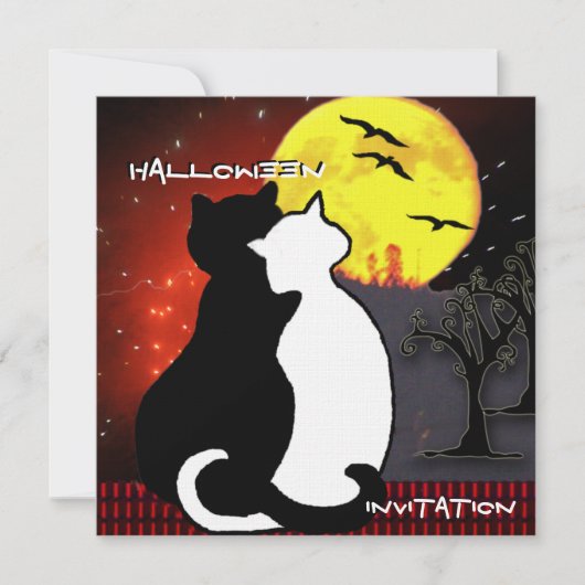 Halloween-uitnodiging Kaart (Voorkant)