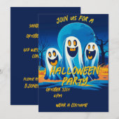 Halloween-uitnodiging Kaart (Voorkant / Achterkant)