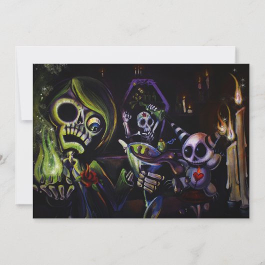 Halloween-uitnodiging Kaart (Voorkant)