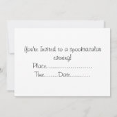 Halloween-uitnodiging Kaart (Achterkant)