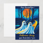 Halloween-uitnodiging Kaart (Voorkant / Achterkant)