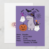 Halloween-uitnodiging Kaart (Voorkant / Achterkant)