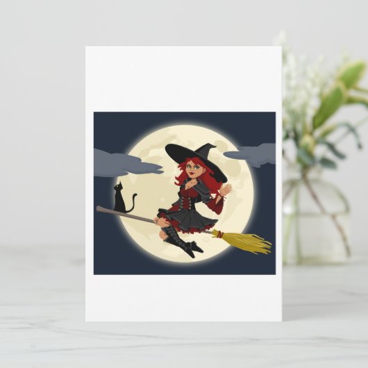 halloween-uitnodiging kaart (Staand voorkant)