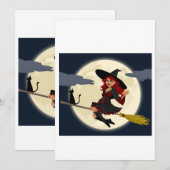 halloween-uitnodiging kaart (Voorkant / Achterkant)