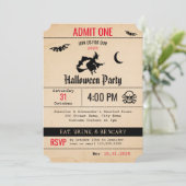 Halloween-uitnodiging Kaart (Staand voorkant)