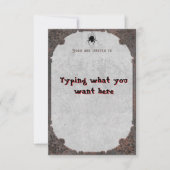 Halloween/uitnodiging Kaart (Voorkant)