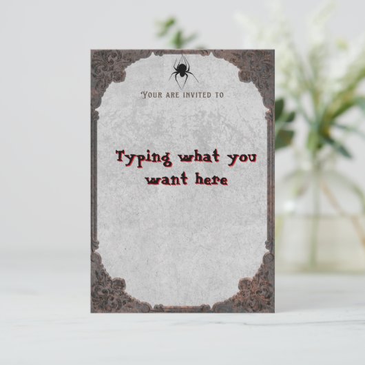 Halloween/uitnodiging Kaart (Staand voorkant)