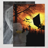 Halloween-uitnodiging Kaart (Voorkant / Achterkant)