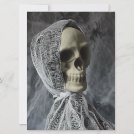 Halloween-uitnodiging Kaart (Achterkant)