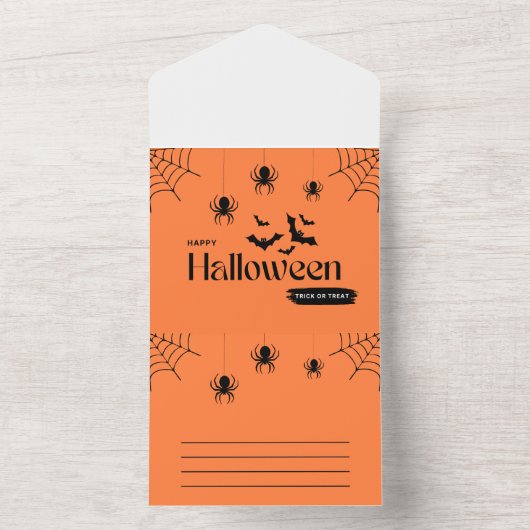 Halloween Uitnodiging kaarten! (Binnen)