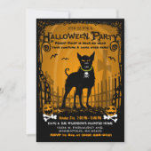 Halloween Uitnodiging - Kwaad Dog Halloween Party (Voorkant)