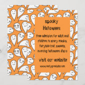 Halloween-uitnodiging met geest kaart (Voorkant / Achterkant)