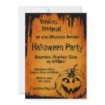 Halloween Uitnodiging met pompoen