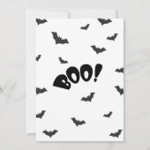 Halloween-uitnodiging met vleermuizen kaart (Achterkant)