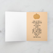 Halloween uitnodiging of groet katten / geesten (Binnen)