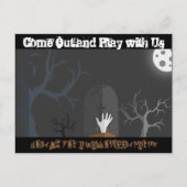 Halloween Uitnodiging om uit te komen en Gothic te (Voorkant)