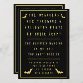 Halloween Uitnodiging ontworpen door Dichteres Adi (Voorkant / Achterkant)