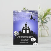 Halloween uitnodiging schrijf uw tekst (Staand voorkant)