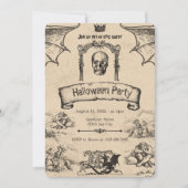 Halloween Uitnodiging: Spooky Elegance Kaart (Voorkant)