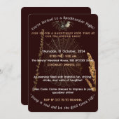 Halloween-uitnodiging voor een spectaculaire avond kaart (Voorkant / Achterkant)