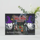 Halloween uitnodiging voor kind (Staand voorkant)