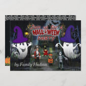 Halloween uitnodiging voor kind (Voorkant / Achterkant)