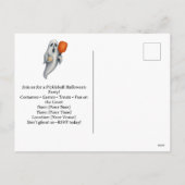 Halloween uitnodiging voor Pickleball Speler Feest (Achterkant)