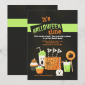 Halloween Uitnodiging voor Snoepjes (Voorkant / Achterkant)