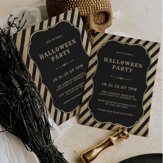  Halloween-uitnodiging voor volwassen Halloween Kaart