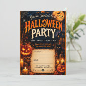 Halloween uitnodigingen (Staand voorkant)