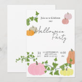 HALLOWEEN UITNODIGINGEN (Voorkant / Achterkant)