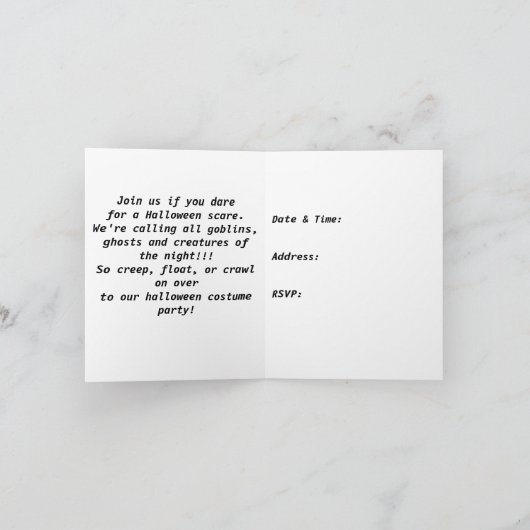 Halloween-uitnodigingen (Binnen)