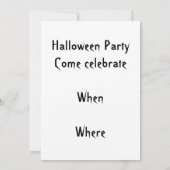 Halloween Uitnodigingen Dag van de dode heks (Achterkant)