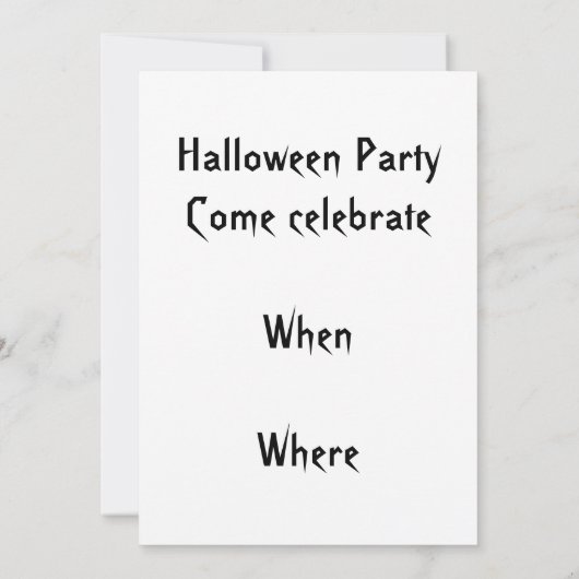 Halloween Uitnodigingen Dag van de dode heks (Achterkant)