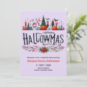 Halloween Uitnodigingen Halloween Kerst Mashup (Staand voorkant)