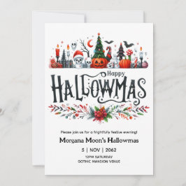 Halloween Uitnodigingen Halloween Kerst Mashup