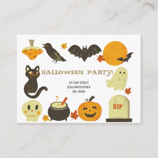 Halloween Uitnodigingen Spooky Viering (Voorkant)