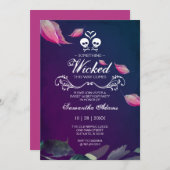 Halloween Uitnodigingen Sweet 16 Verjaardagsfeestj (Voorkant / Achterkant)