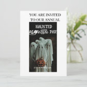 Halloween-uitnodigingskaart Kaart (Staand voorkant)