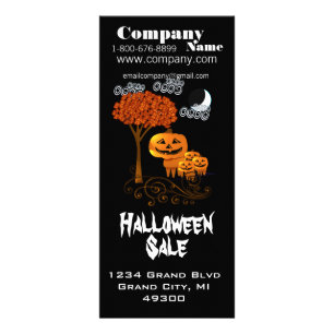 Halloween Uitverkoop Rack Card Reclamekaart