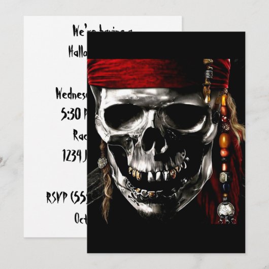 Halloween-uitvindingen Kaart (Voorkant / Achterkant)