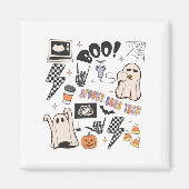 Halloween Ultrasound Tech Herfst Autumn Sonograaf Magneet (Voorkant)