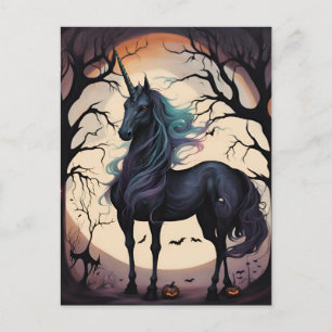 Halloween Unicorn Briefkaart