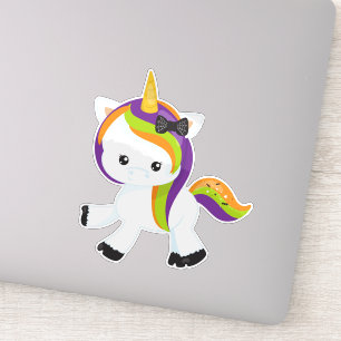Halloween Unicorn, Cute Unicorn, Magic Unicorn Sticker