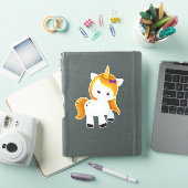 Halloween Unicorn, Magic Unicorn, Cute Unicorn Sticker (iPad Cover)