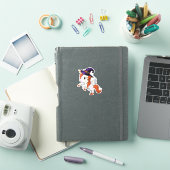 Halloween Unicorn Pegasus Witch Sticker (iPad Cover)